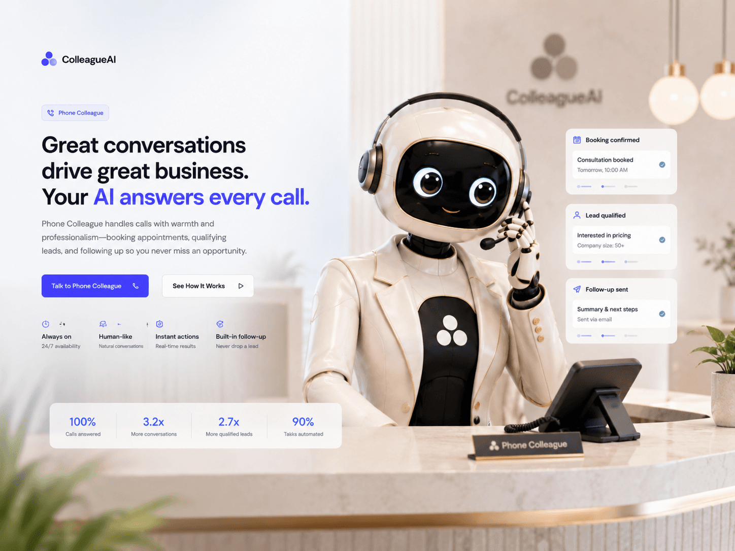 Telefonkollega visual